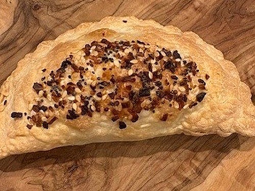 Breakfast empanada - egg based breakfast style empanada